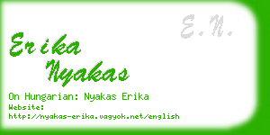 erika nyakas business card